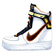 Shoes：00108 “Riccardo Tisci” Nike+RT Air Force 1 Mid