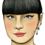 “Kozue Akimoto”『FIGARO japon 11月号（No,461）』（阪急コミュニケーションズ）別冊「みんなの新TOKYO 港区・千代田区・中央区」表紙絵（2014年）より