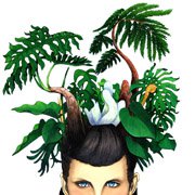 Foliage Plant Head Woman